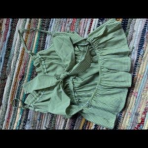 Green plaid tank